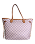 Neverfull MM, &pound;395, Handbags, Cream, Canvas, Front view